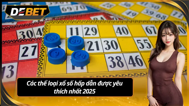 Hình ảnh các thể loại xổ số đa dạng tại Debet